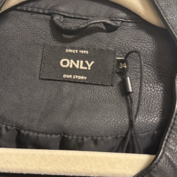 Pleather Motorcycle Jacket - Picture 2 of 3